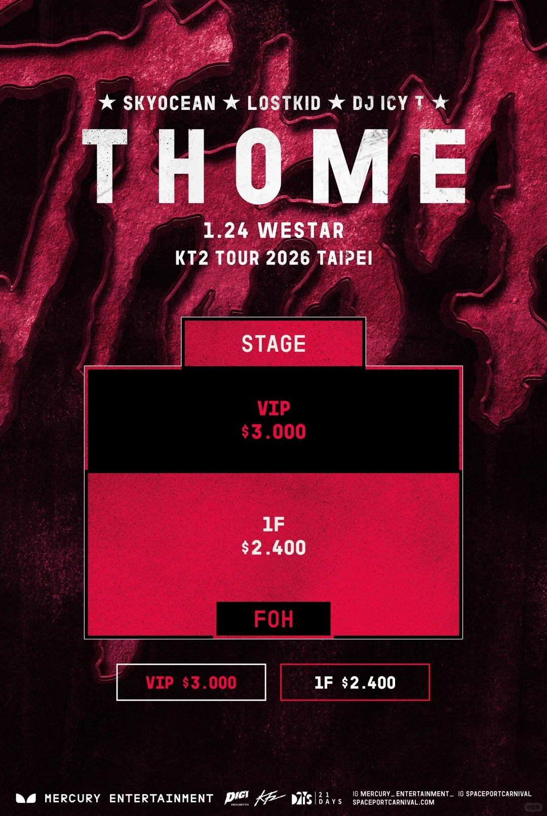 THOME Taipei Seat Map